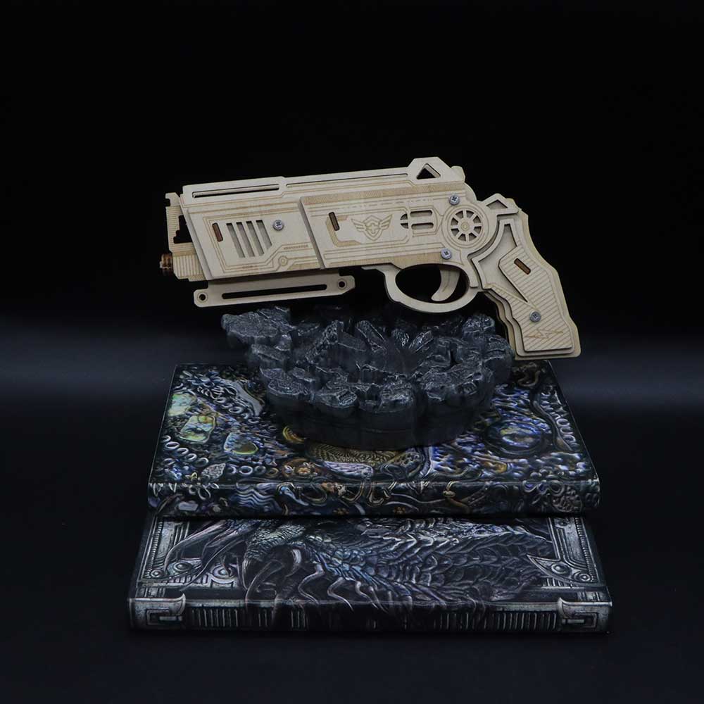 3D Wooden Rubber Band Gun Model Kit