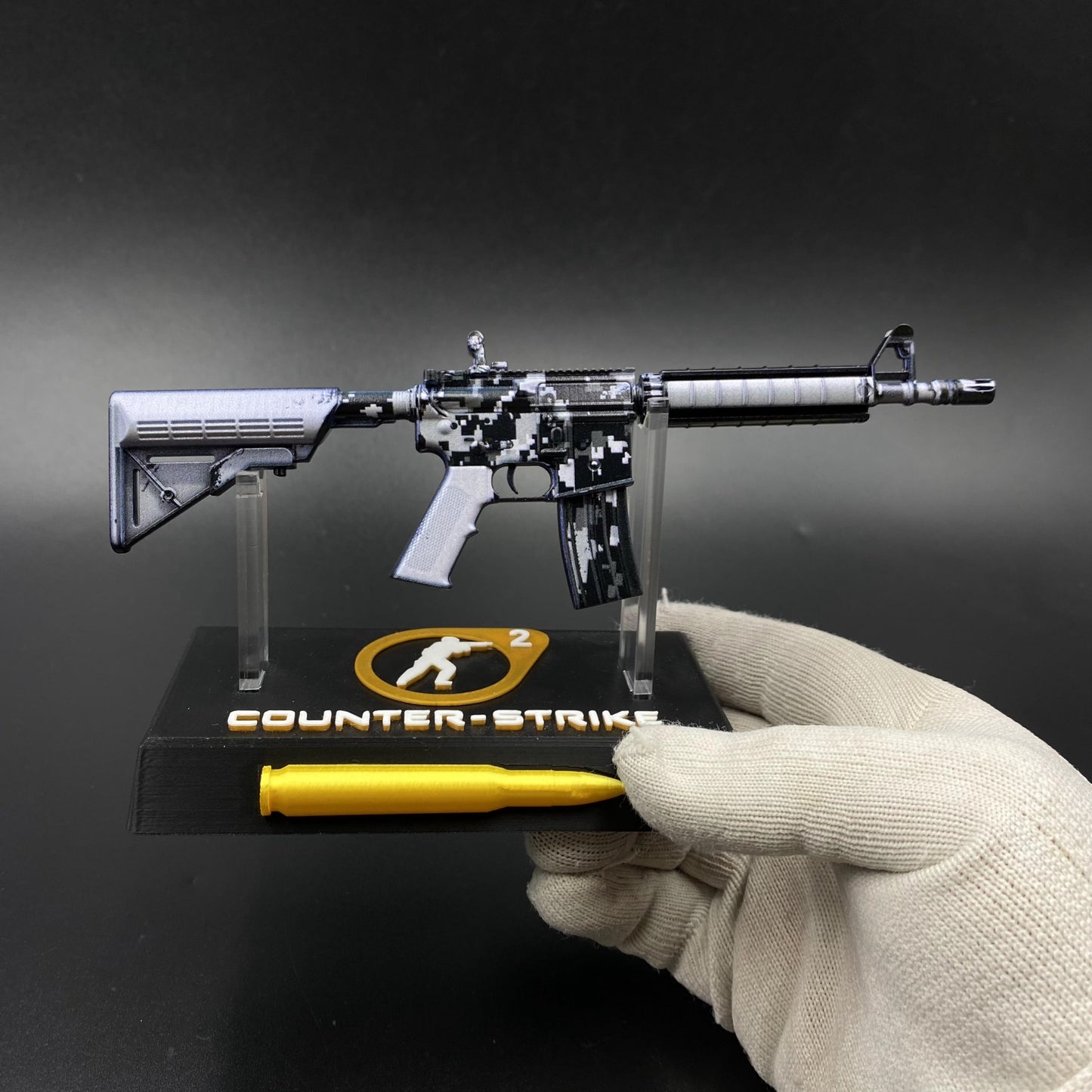 Metal Tiny CS M4A4 Urban DDPAT Gun Miniature For Collection