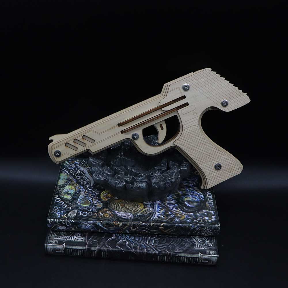 DIY 3D Semi-auto Rubber Band Pistol Model Kit