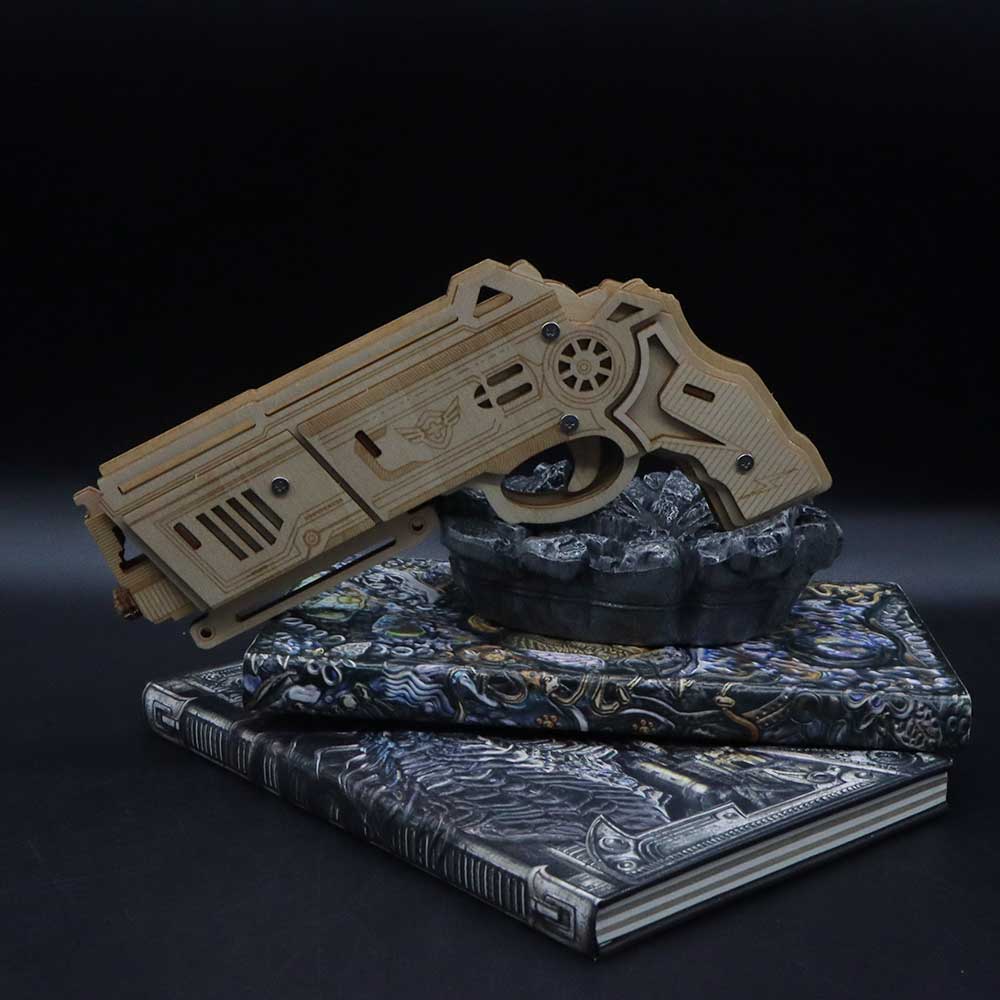 3D Wooden Rubber Band Gun Model Kit