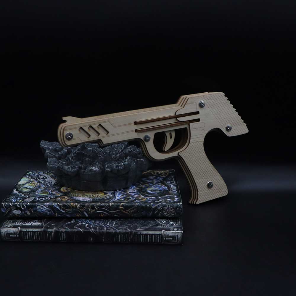 DIY 3D Semi-auto Rubber Band Pistol Model Kit