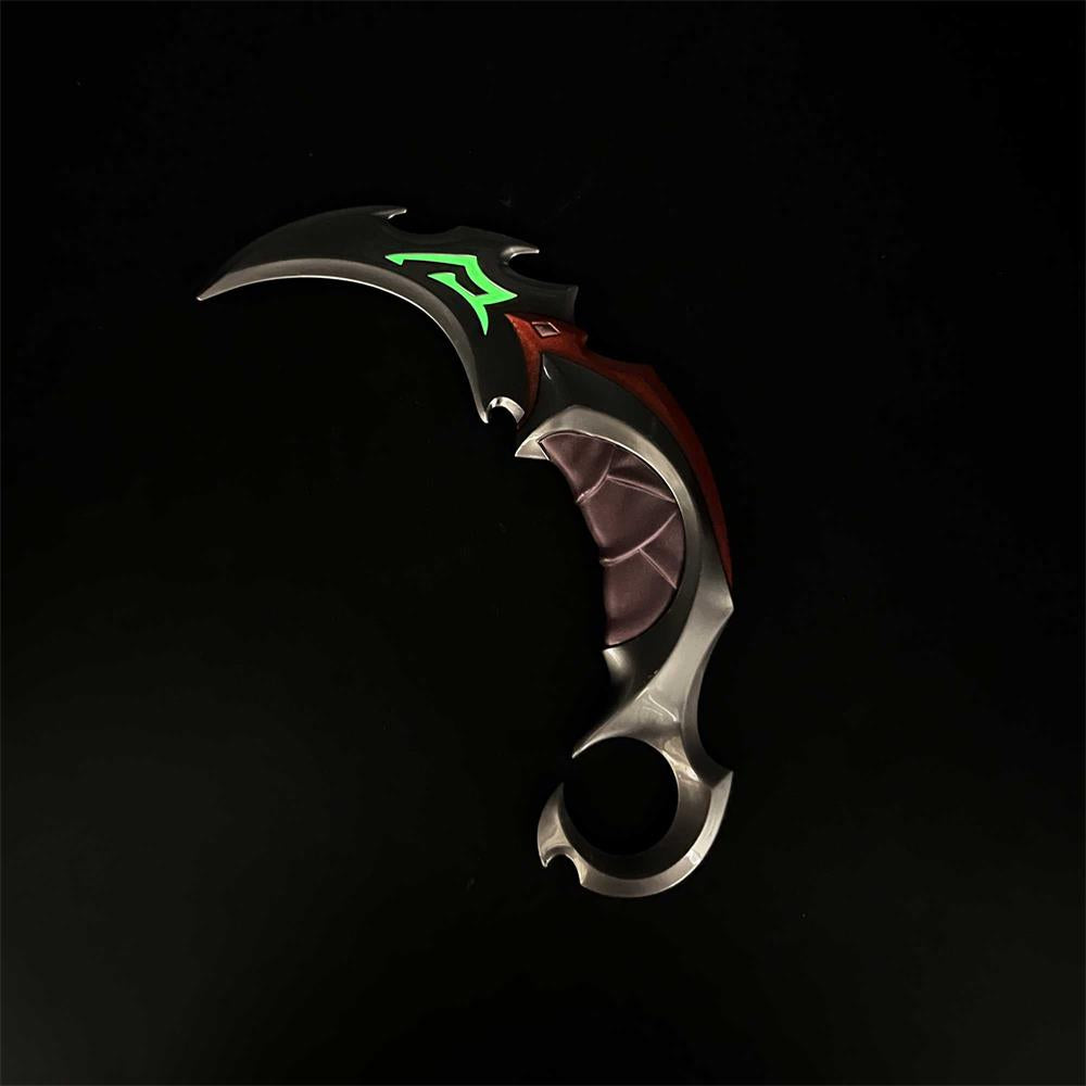 Reaver Karambit Metal Blunt Blade Trainer Cosplay Prop Game Replica