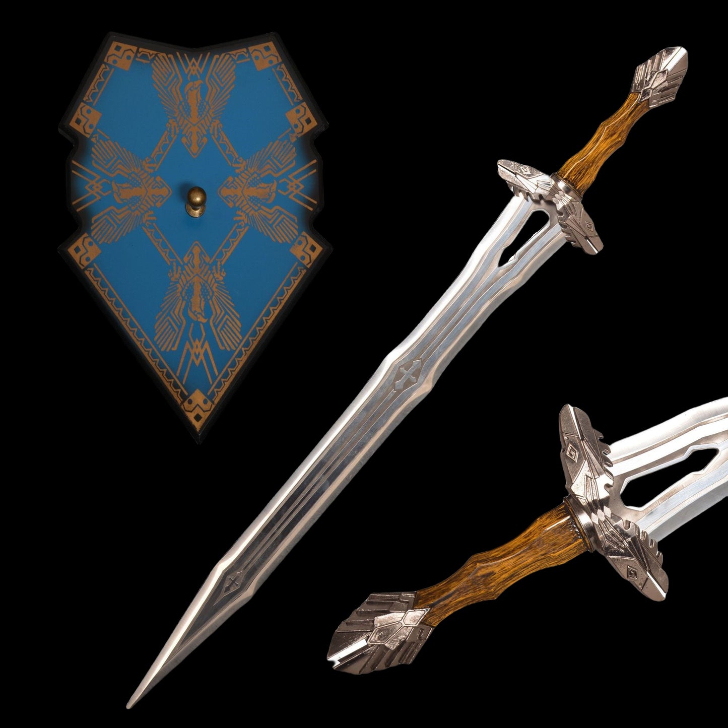 Regal Dwarven Short Sword Metal Replica Cosplay Prop 37"