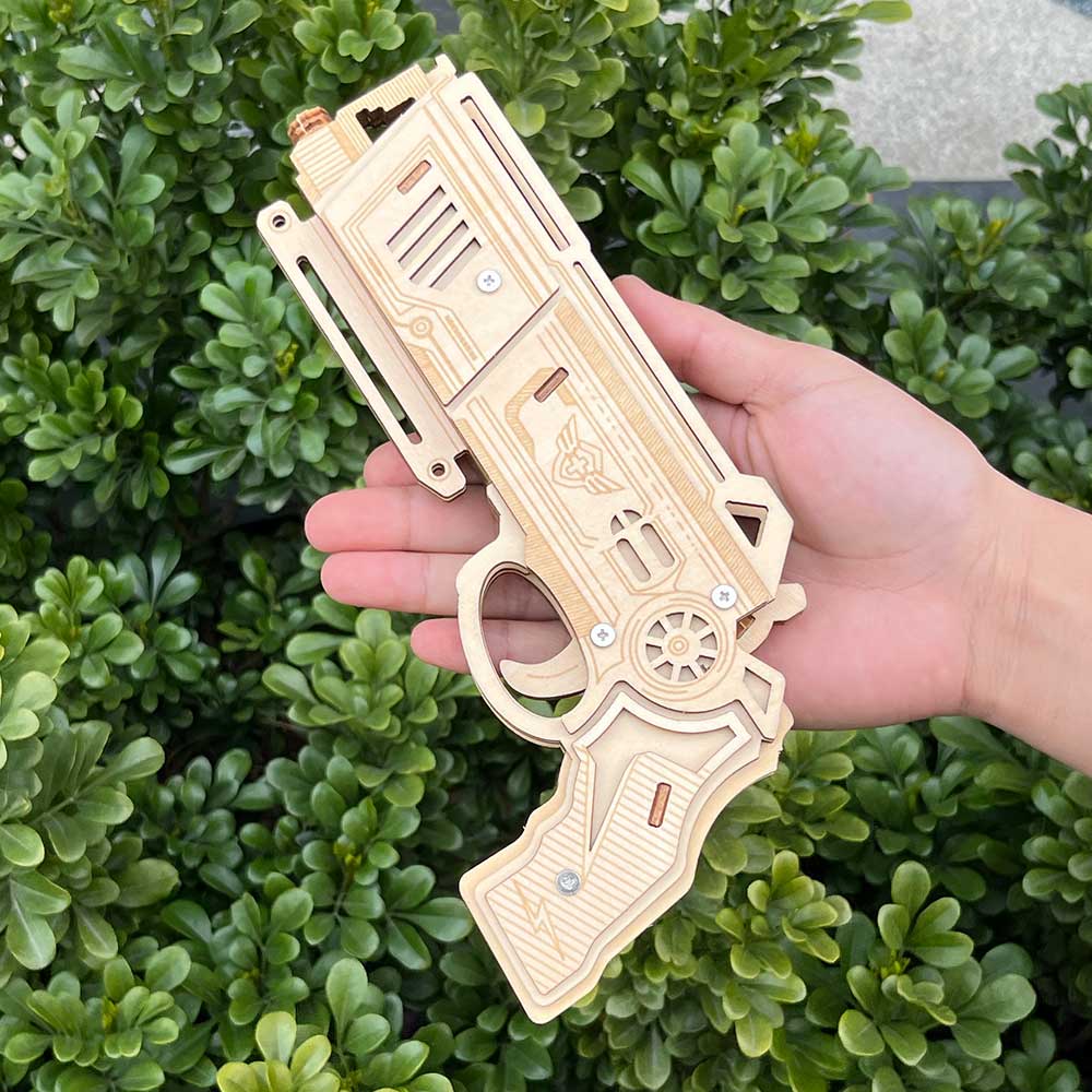 3D Wooden Rubber Band Gun Model Kit
