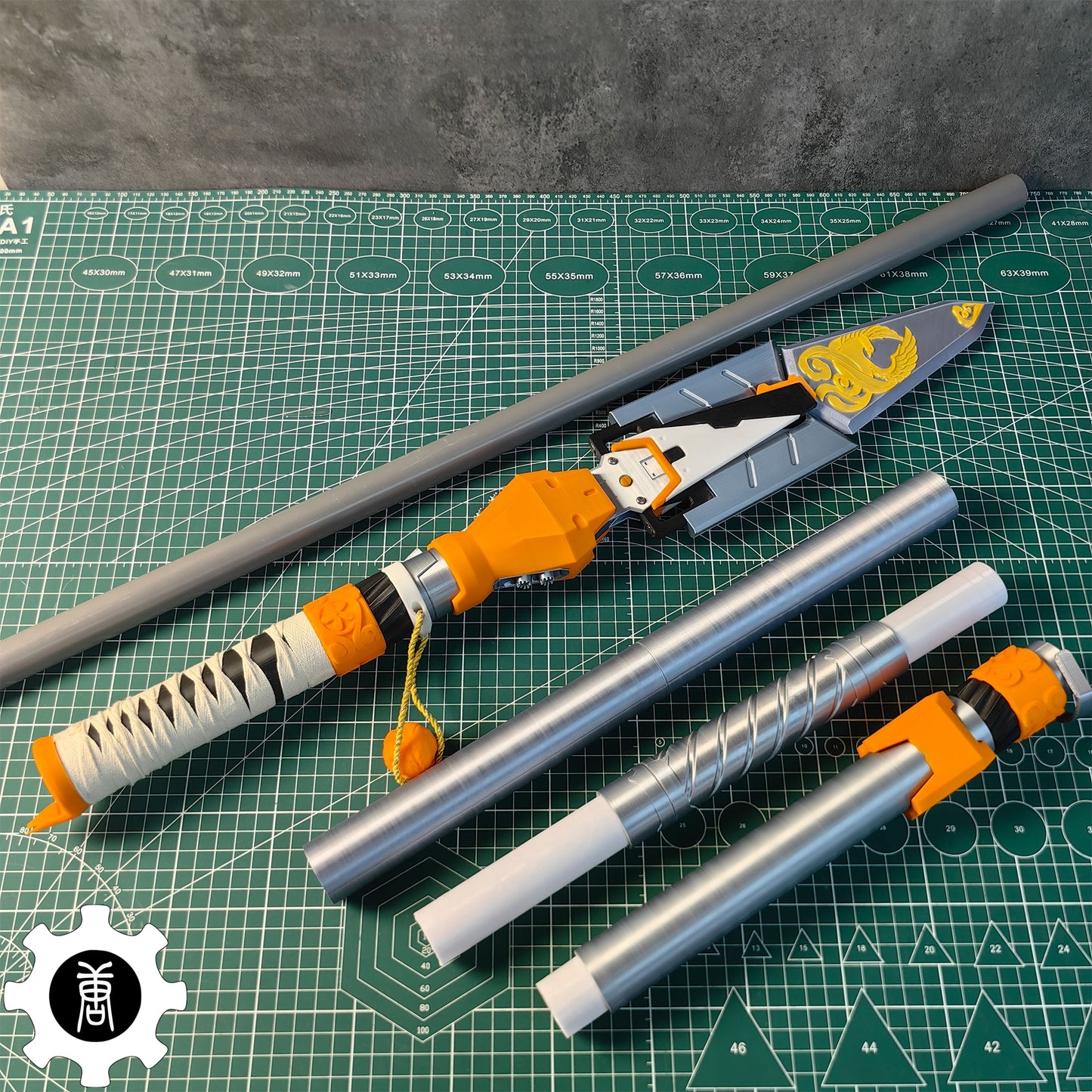 3D Printed Life-Size Valkyrie Heirloom Suzaku Spear Cosplay Prop