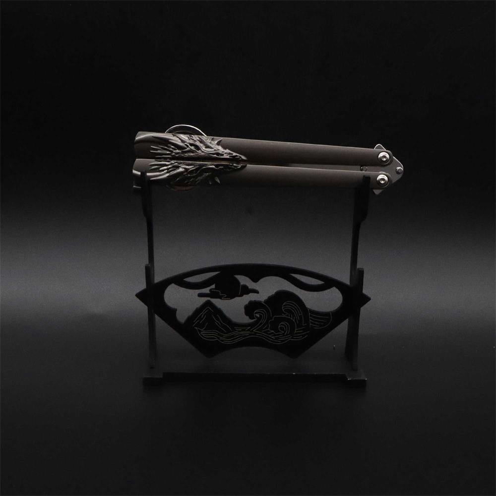 Dragon Head Totem & Sword Metal Balisong Bottle Opener