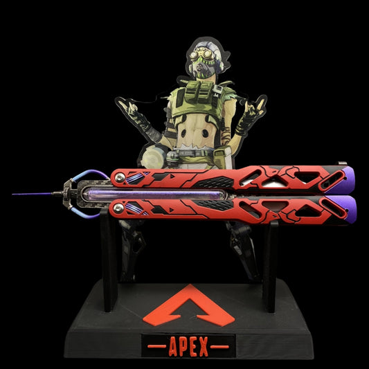 Octane Heirloom Recolor Replica-Octane Balisong Prototype Prop