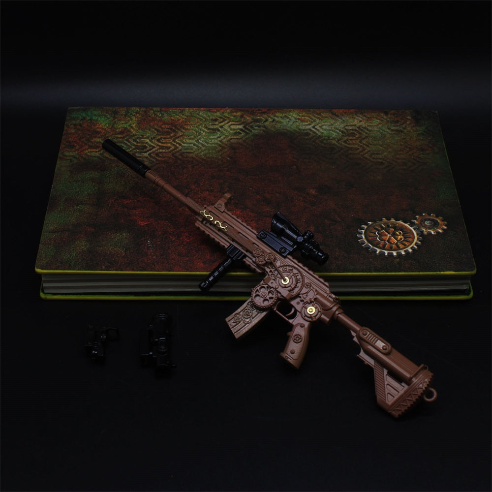 Steampunk HK416 Miniature Metal Gun 21CM/8.3"