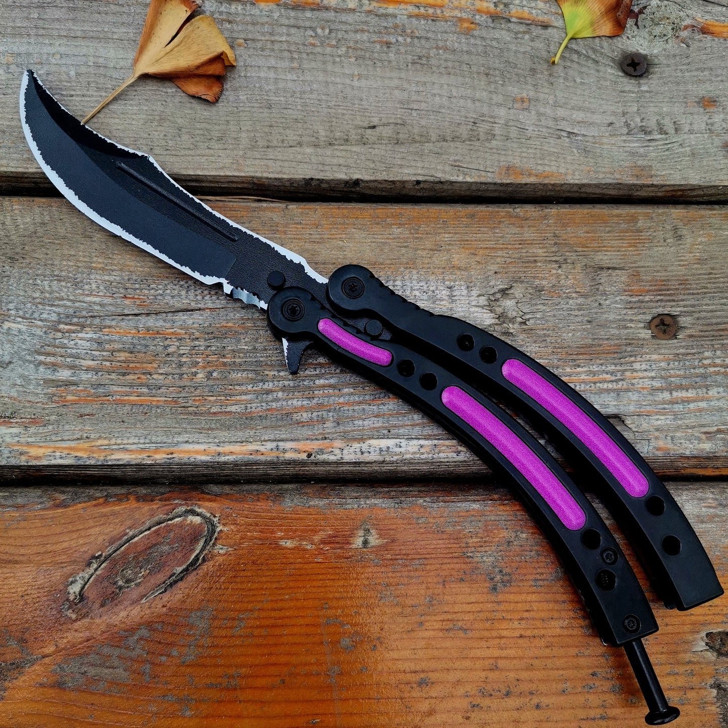 Global Offensive Game Butterfly Knife Blunt Blade Trainer Replica