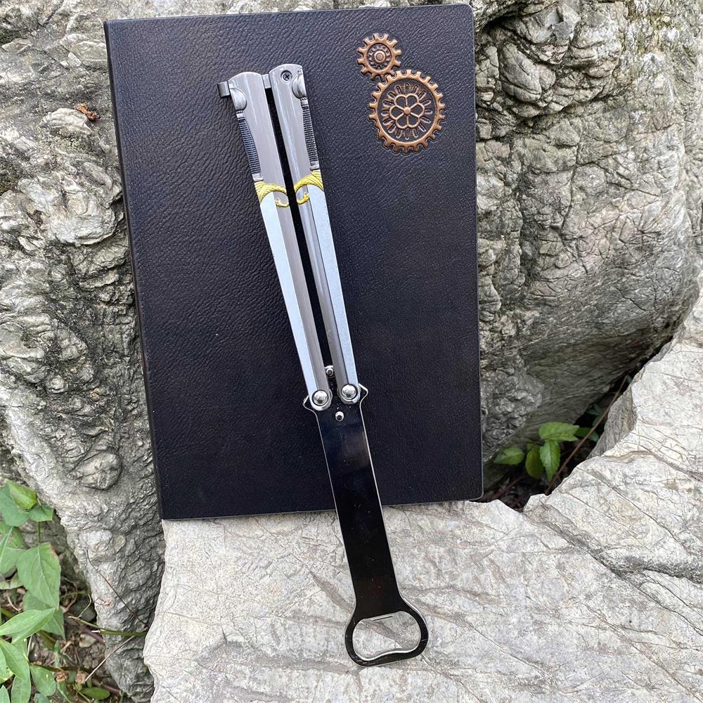 Dragon Head Totem & Sword Metal Balisong Bottle Opener
