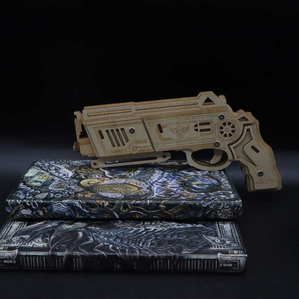 3D Wooden Rubber Band Gun Model Kit