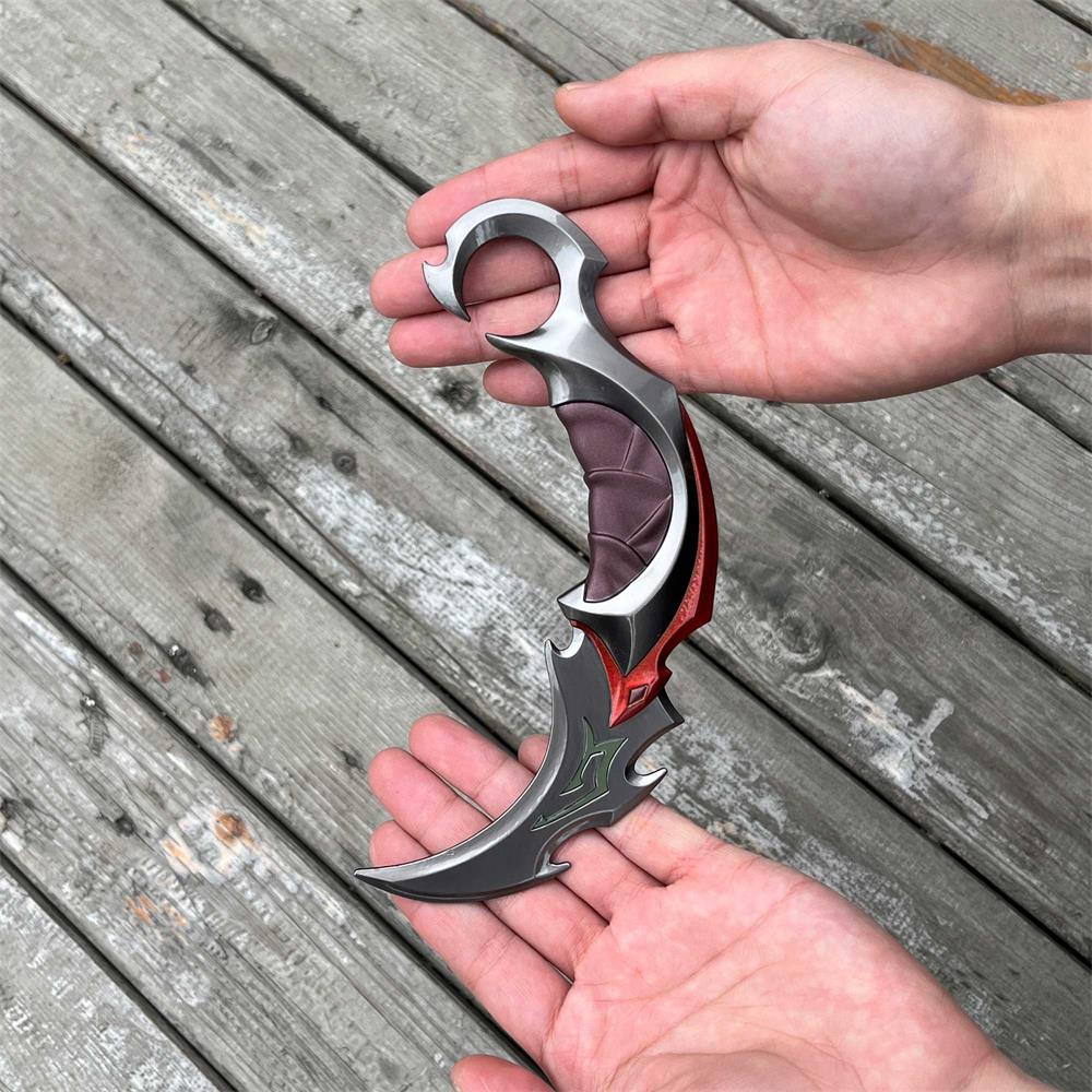 Reaver Karambit Metal Blunt Blade Trainer Cosplay Prop Game Replica