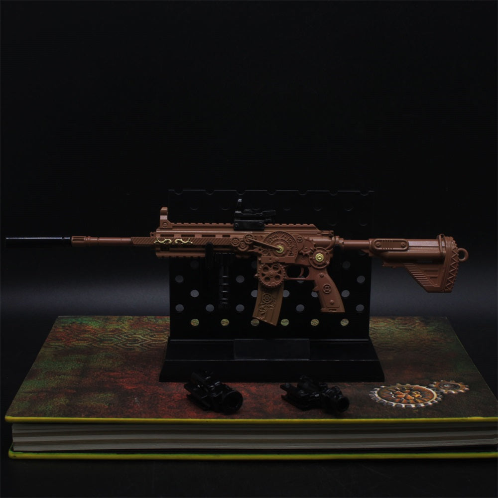 Steampunk HK416 Miniature Metal Gun 21CM/8.3"