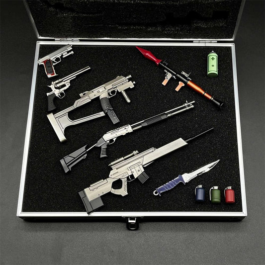 Re4 Weapon Case Leon S Kennedy Metal Mini Weapon Suitcase 11 in 1