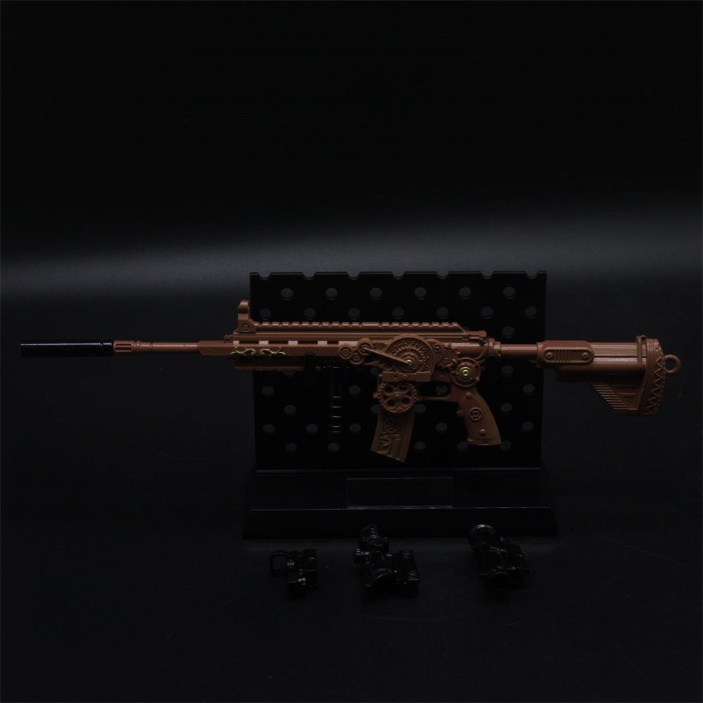 Steampunk HK416 Miniature Metal Gun 21CM/8.3"