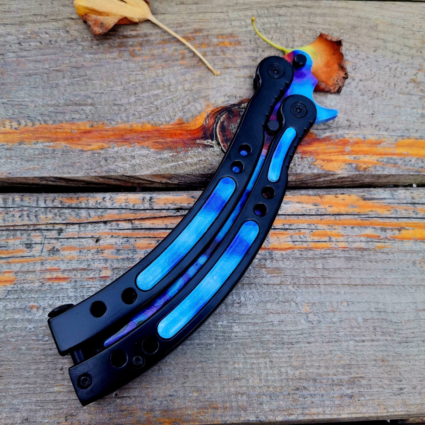 Global Offensive Game Butterfly Knife Blunt Blade Trainer Replica