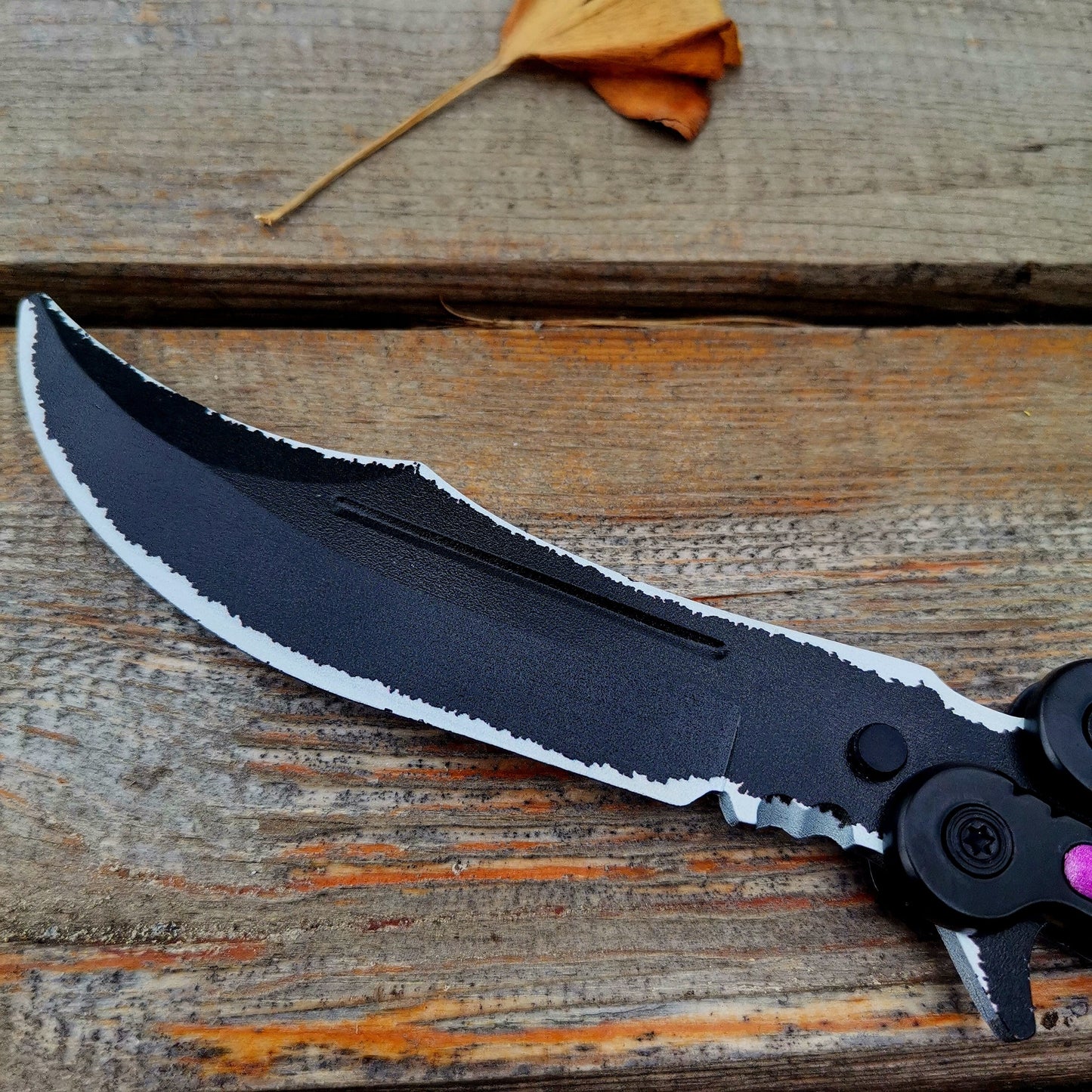 Global Offensive Game Butterfly Knife Blunt Blade Trainer Replica