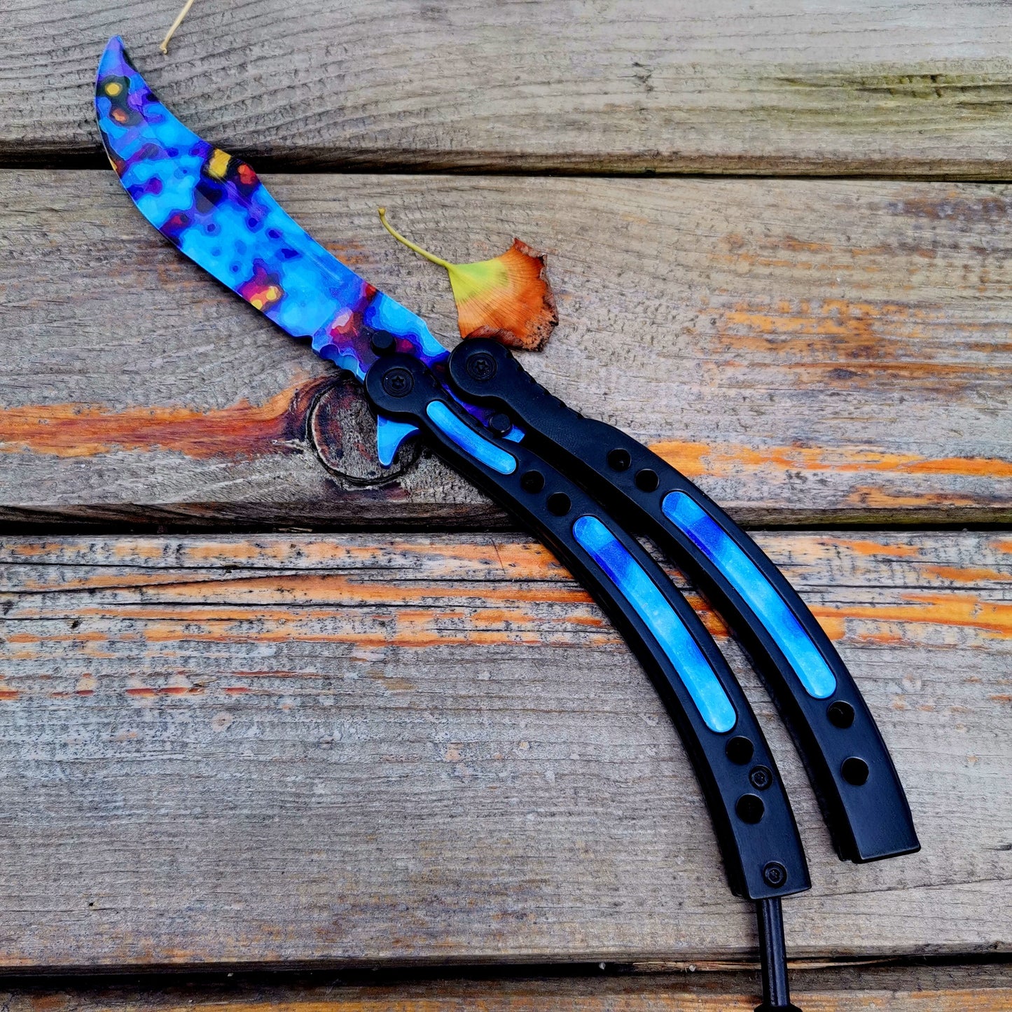 Global Offensive Game Butterfly Knife Blunt Blade Trainer Replica