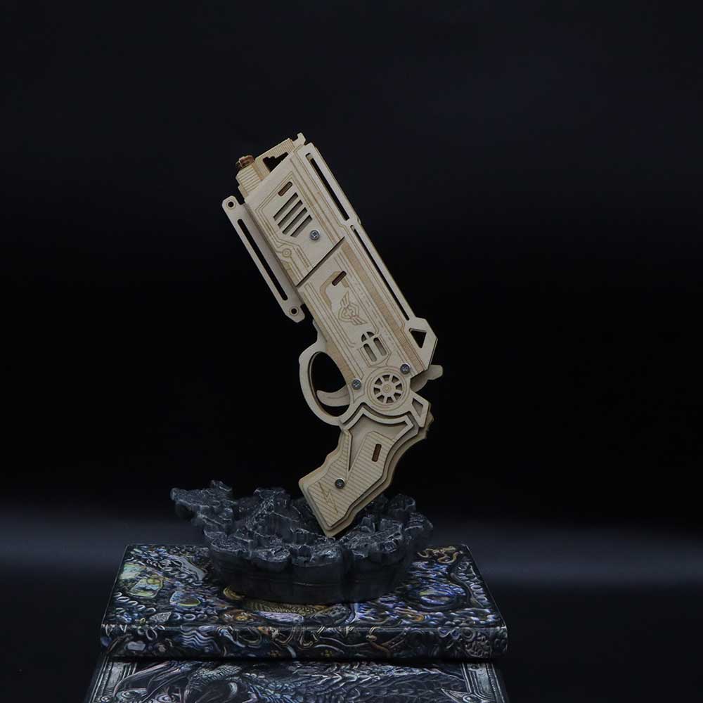 3D Wooden Rubber Band Gun Model Kit
