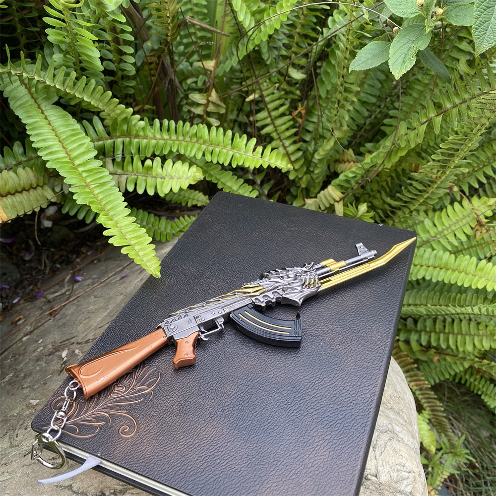AK47 Fire Kylin Rifle Miniature Metal Gun 17CM/6.7"