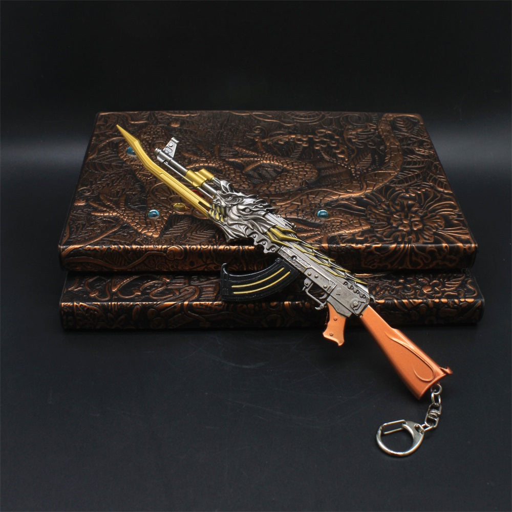 AK47 Fire Kylin Rifle Miniature Metal Gun 17CM/6.7"