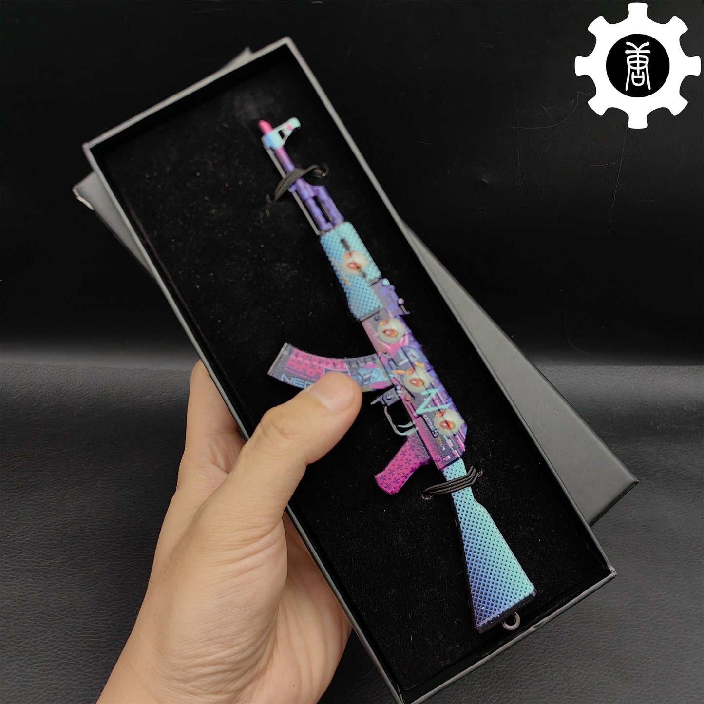 AK47 Neon Rider Metal Miniature Gun