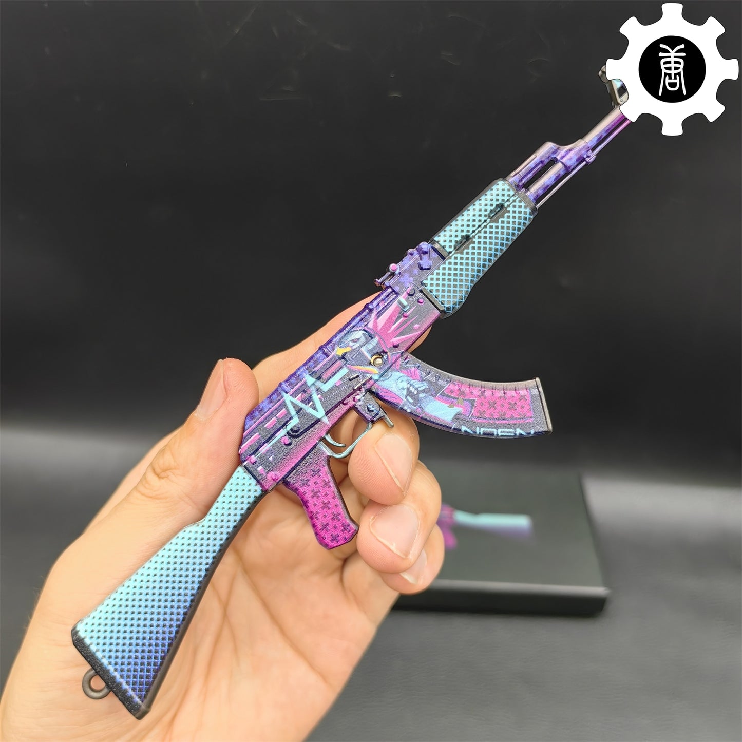 AK47 Neon Rider Metal Miniature Gun