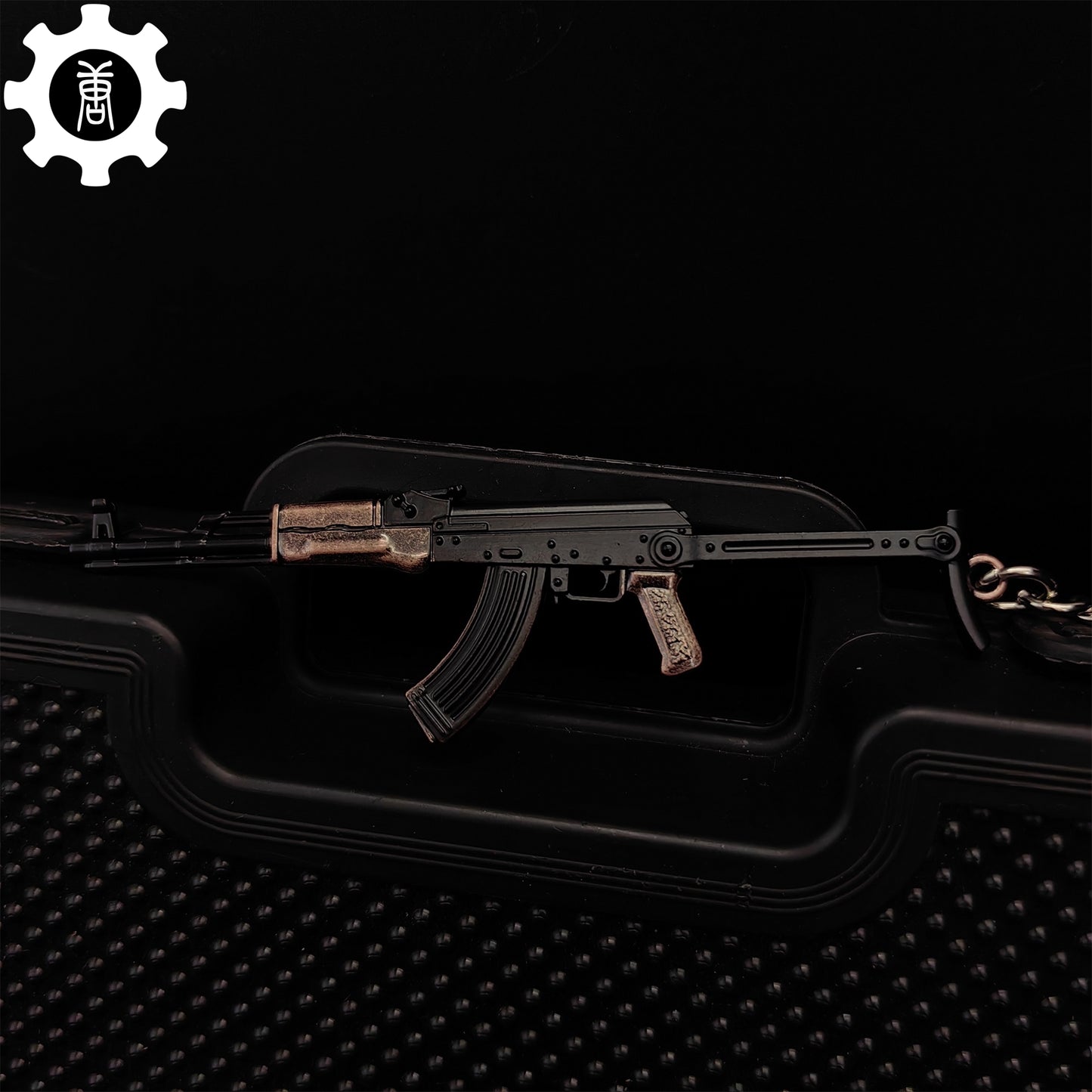 21 in 1 World Famous Assault Rifle Gun Keychain Metal Pendant For Military Hobby