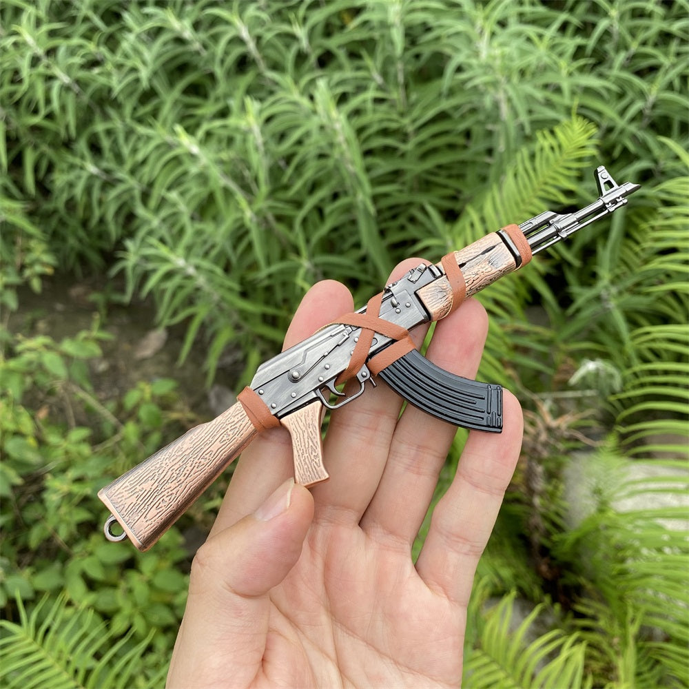AK-47 Metal Miniature Avtomat Rifle 17.5CM/6.8"