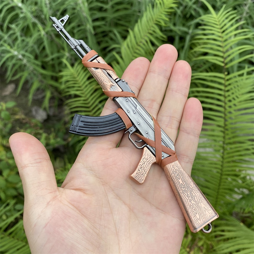 AK-47 Metal Miniature Avtomat Rifle 17.5CM/6.8"