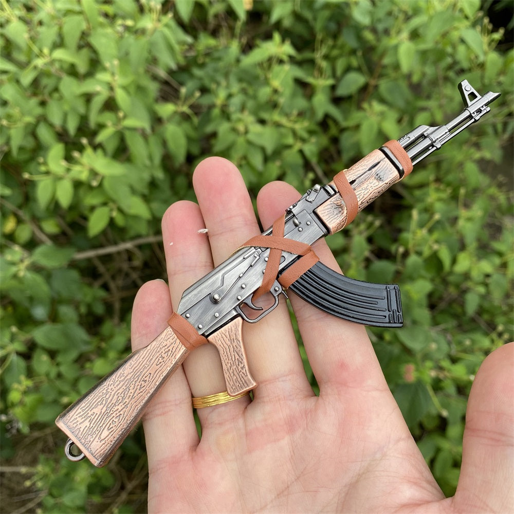 AK-47 Metal Miniature Avtomat Rifle 17.5CM/6.8"