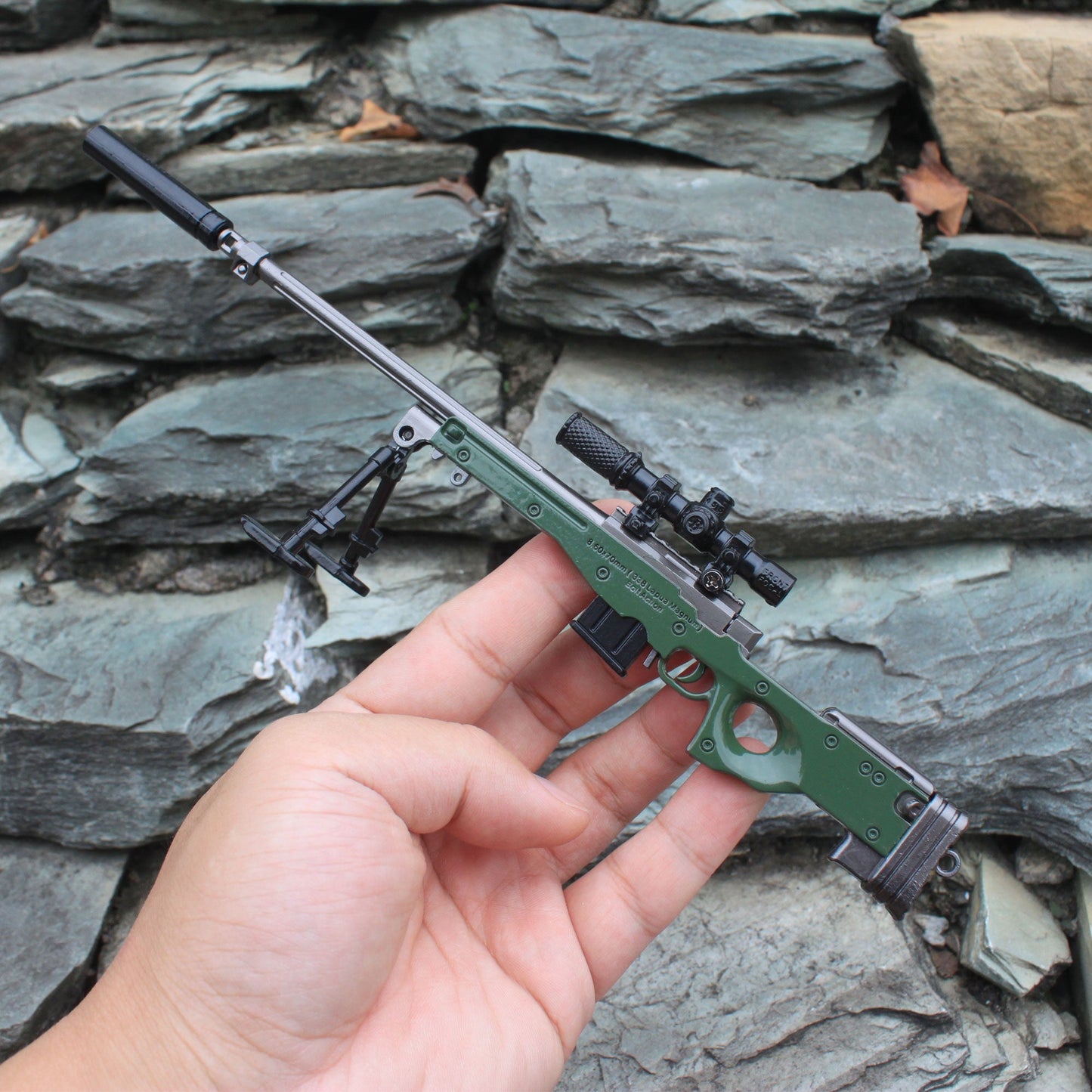 AWM Metal Miniature AWP Sniper Rifle Replica Gun 24.5CM/9.6"