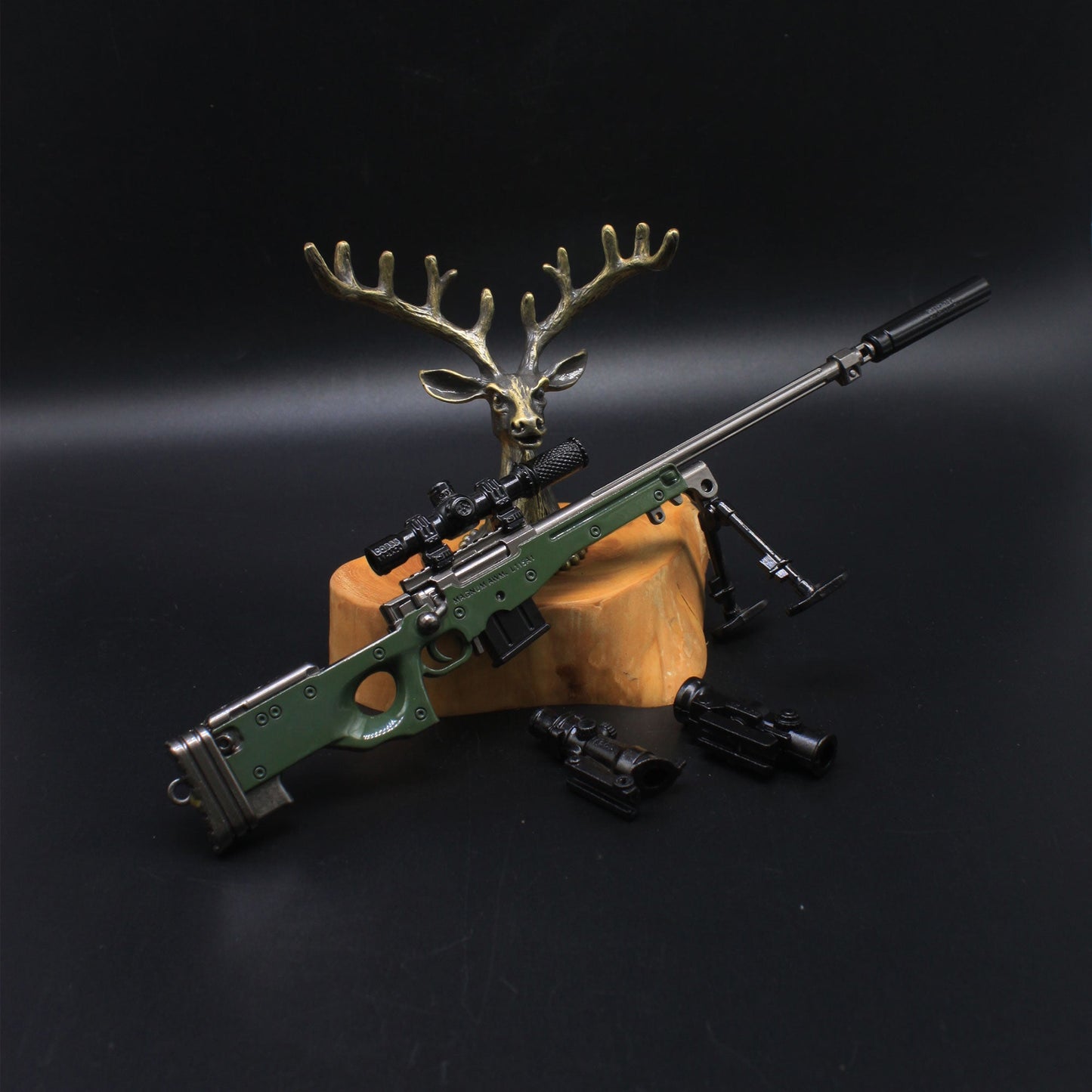 AWM Metal Miniature AWP Sniper Rifle Replica Gun 24.5CM/9.6"