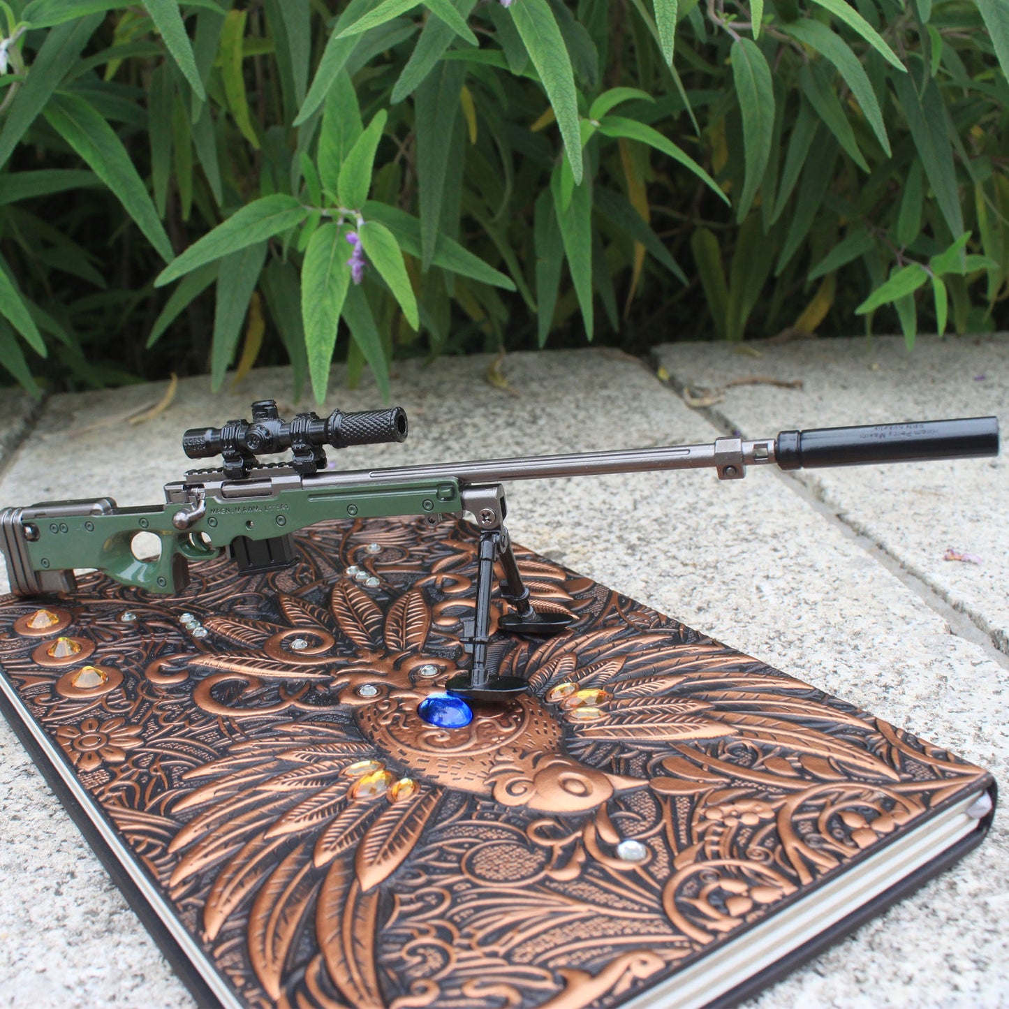 AWM Metal Miniature AWP Sniper Rifle Replica Gun 24.5CM/9.6"