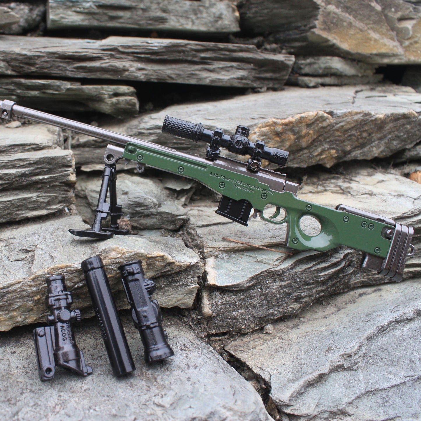 AWM Metal Miniature AWP Sniper Rifle Replica Gun 24.5CM/9.6"