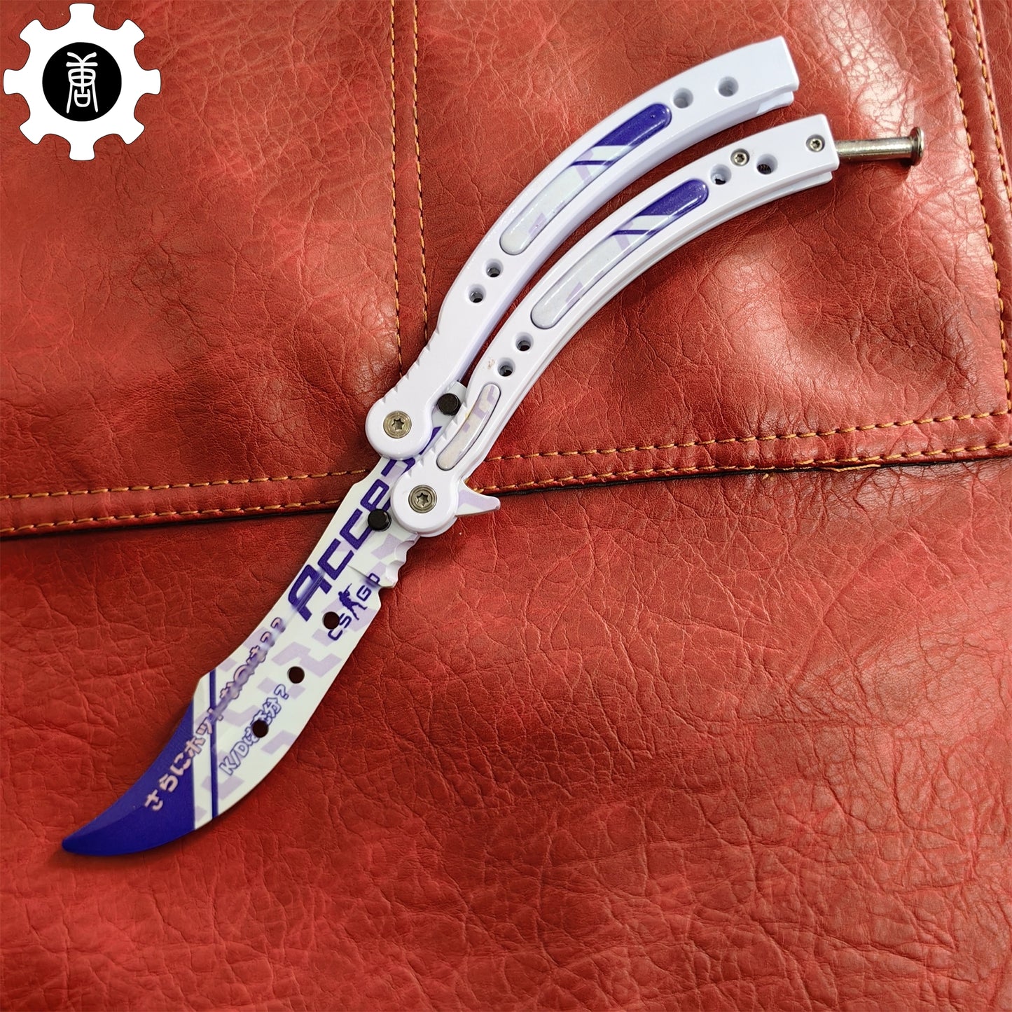 Akihabara Accept Balisong Metal Butterfly Knife Game Prop