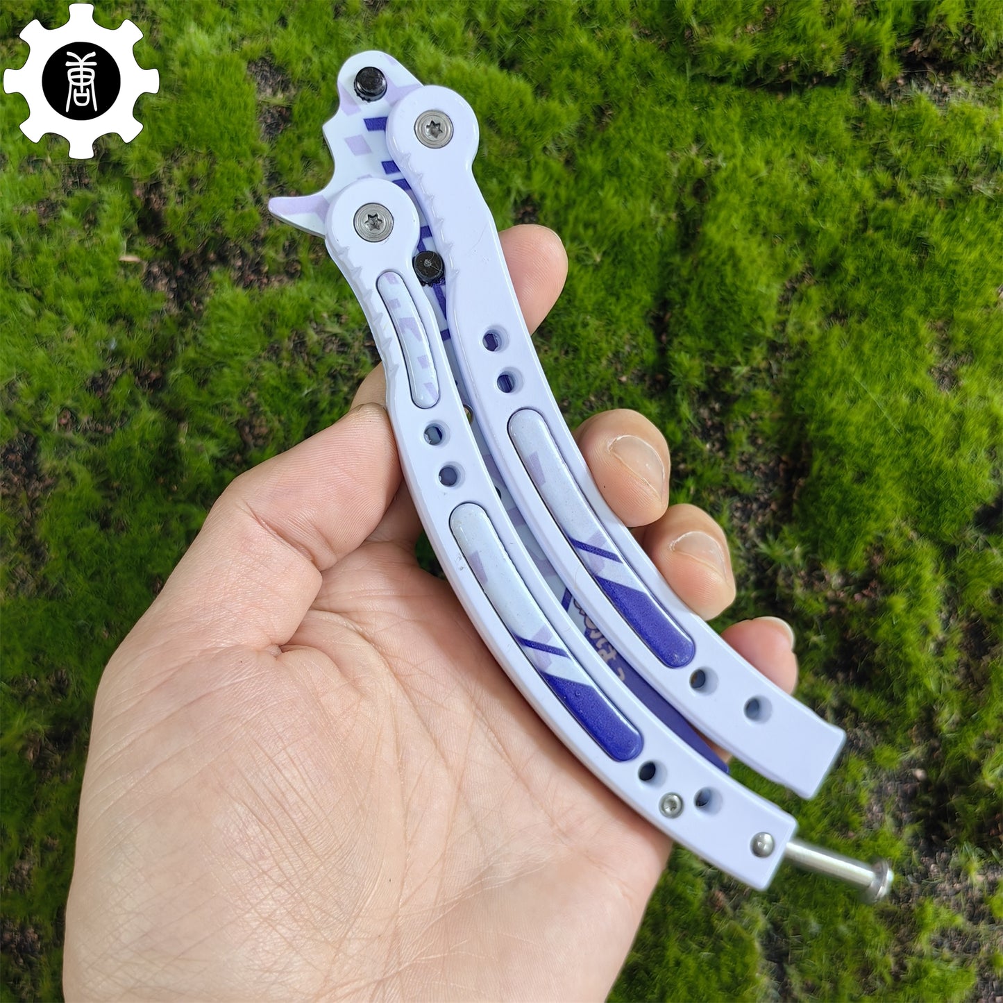 Akihabara Accept Balisong Metal Butterfly Knife Game Prop