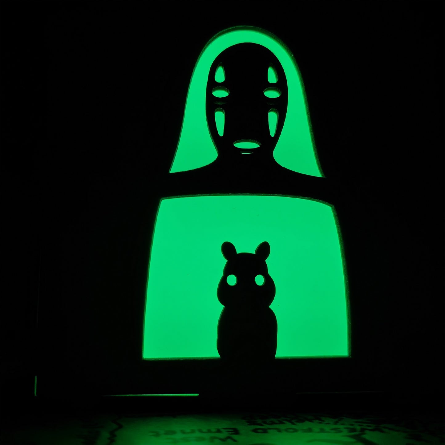 Anime-Inspired Wooden Lamp Desk Decor