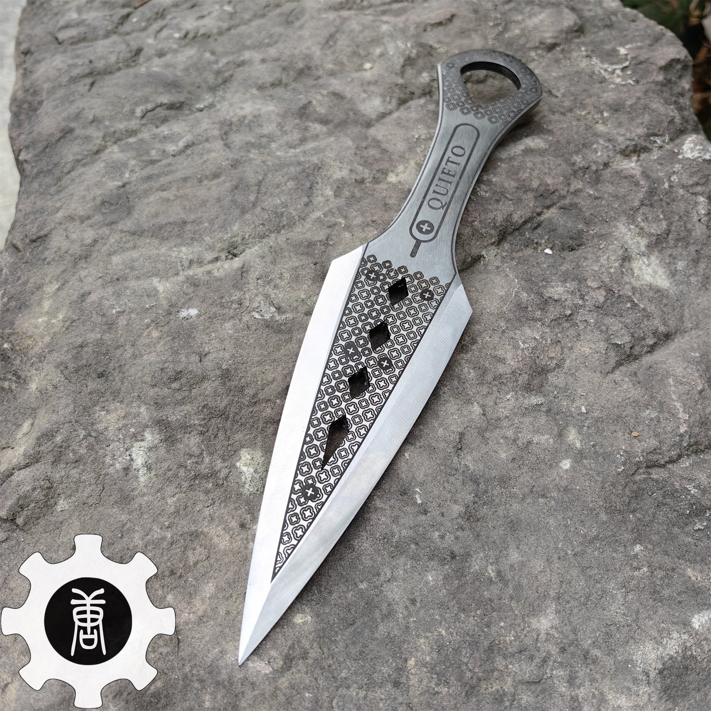 Hand-Forged Steel Wraith Heirloom Kunai Blunt Blade Replica