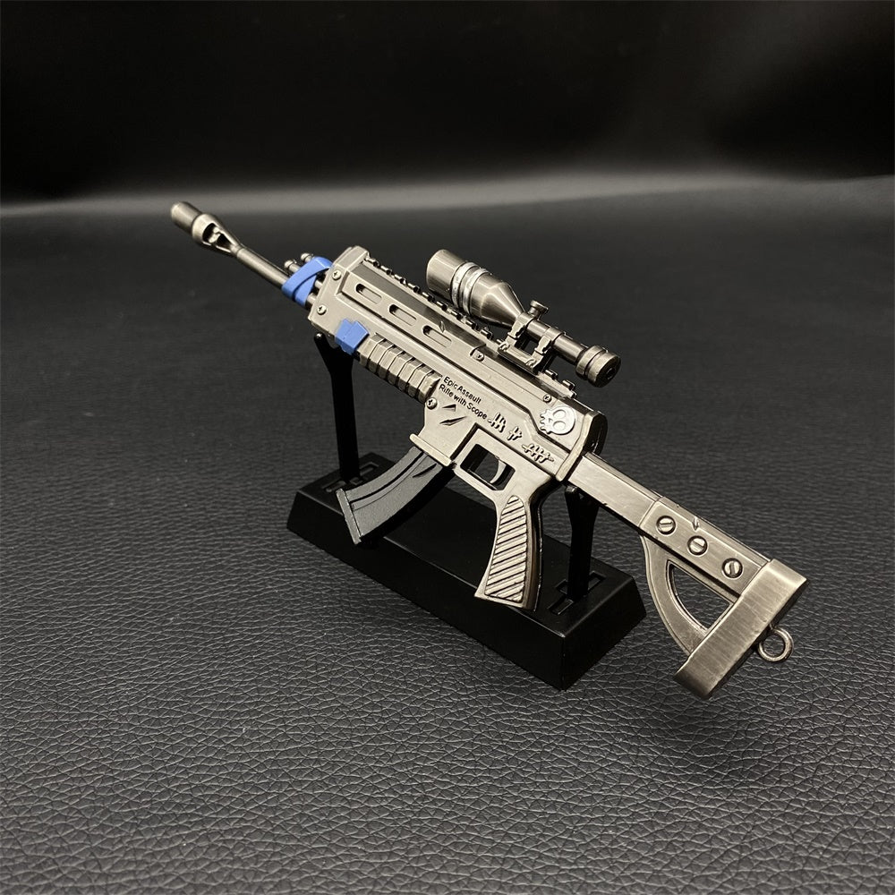 Miniature Metal Scoped Assault Rifle 17CM/6.7"