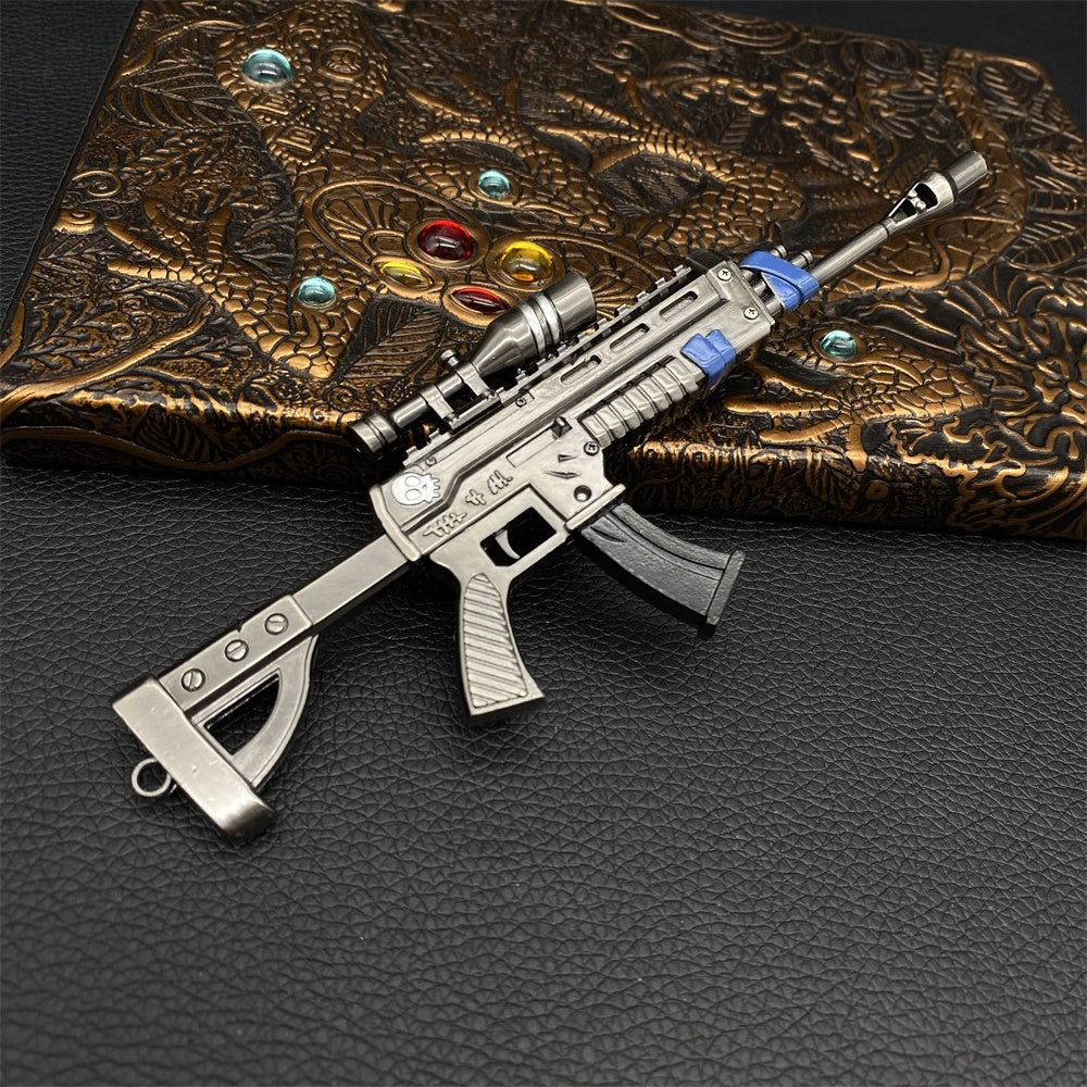 Miniature Metal Scoped Assault Rifle 17CM/6.7"