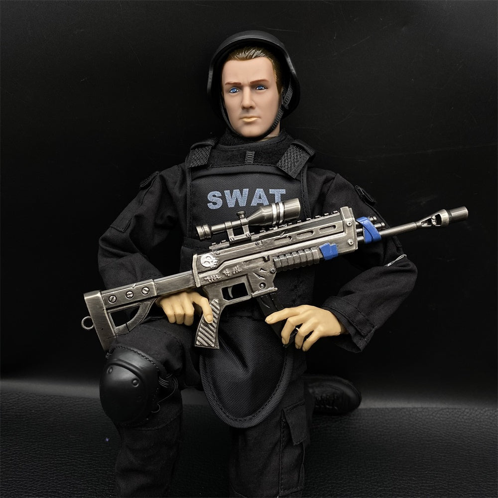 Miniature Metal Scoped Assault Rifle 17CM/6.7"