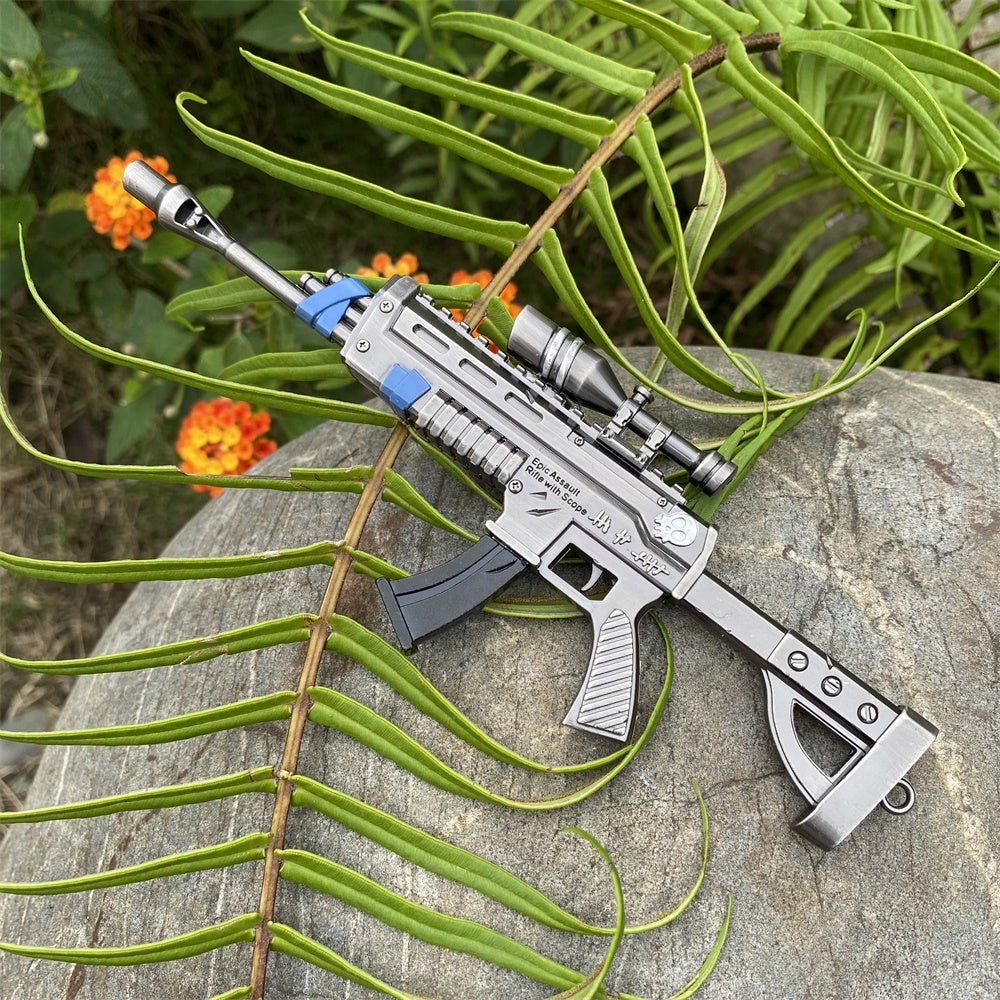 Miniature Metal Scoped Assault Rifle 17CM/6.7"
