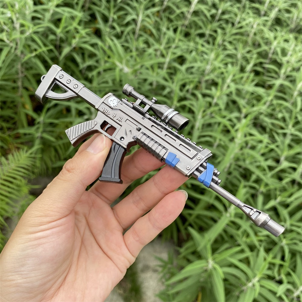 Miniature Metal Scoped Assault Rifle 17CM/6.7"