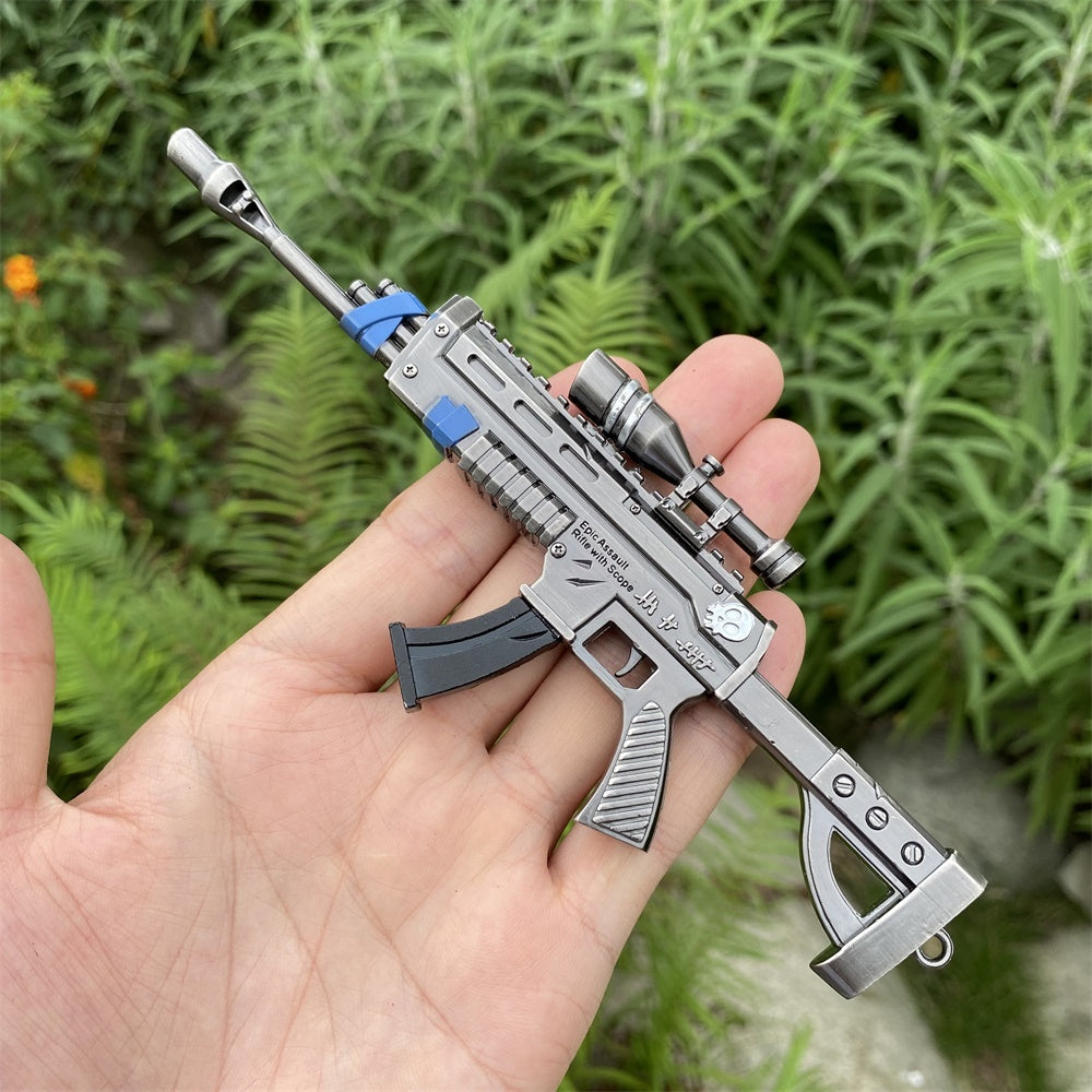 Miniature Metal Scoped Assault Rifle 17CM/6.7"