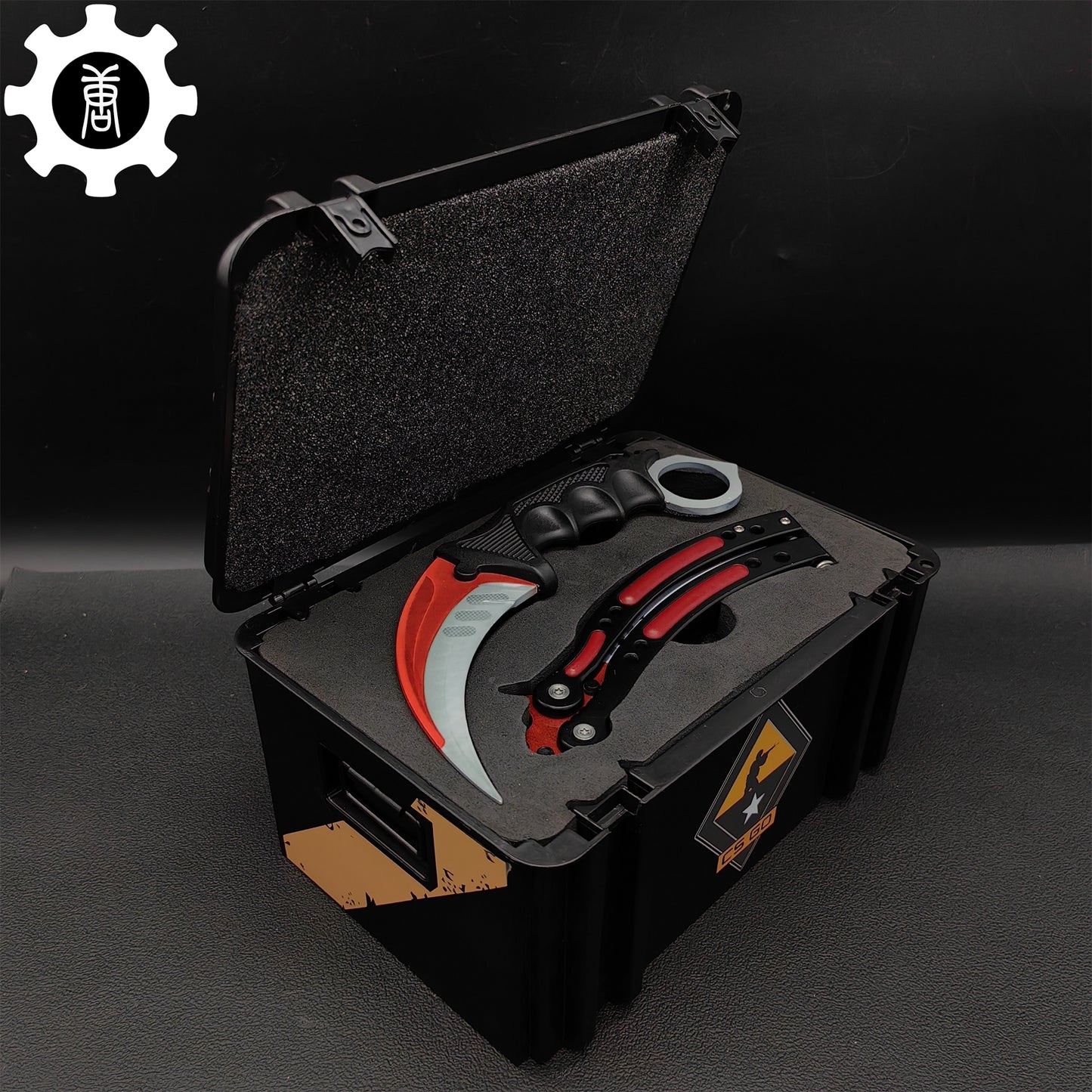 Autotronic Karambit & Balisong Trainer Weapon Case Blunt Blade Props
