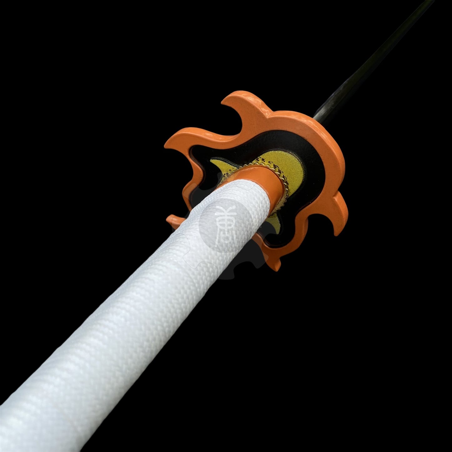 IRL Rengoku Nichirin Sword Anime Katana 1045 Carbon Steel Version