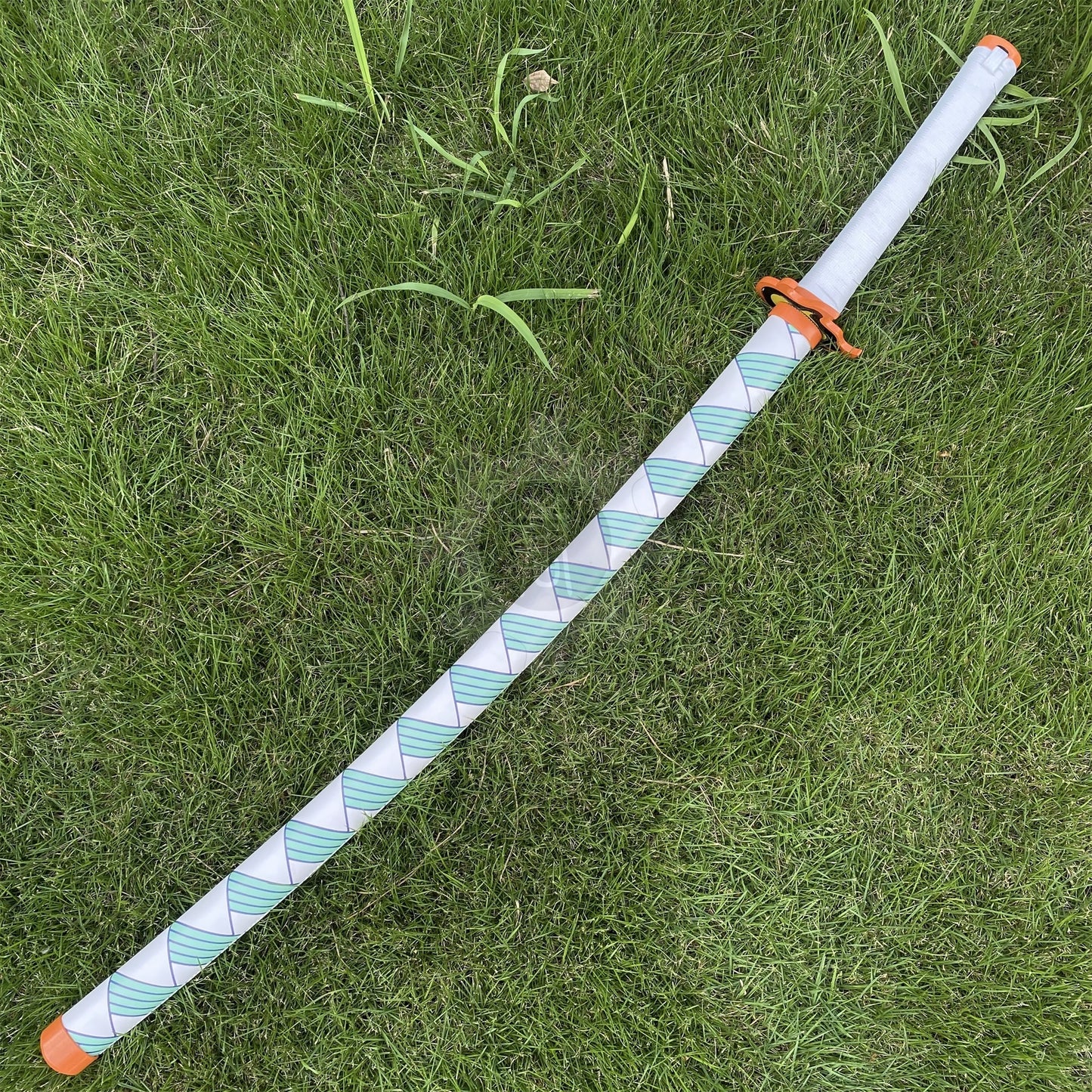 IRL Rengoku Nichirin Sword Anime Katana 1045 Carbon Steel Version
