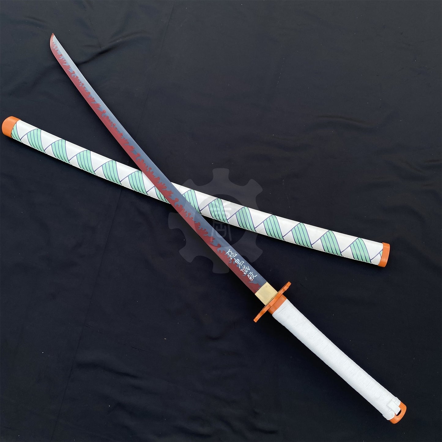IRL Rengoku Nichirin Sword Anime Katana 1045 Carbon Steel Version