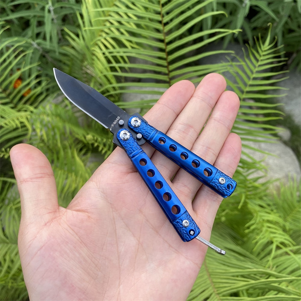 Sharp Blade 4 Color Balisong Butterfly Knife Trainer